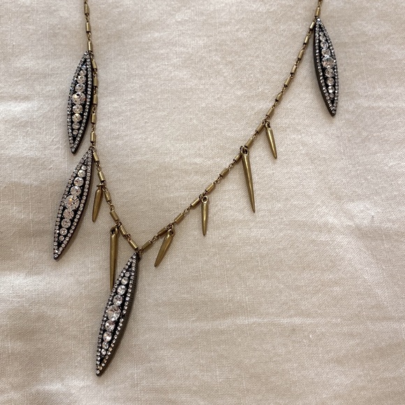 J Crew long Art Deco necklace - Picture 2 of 2